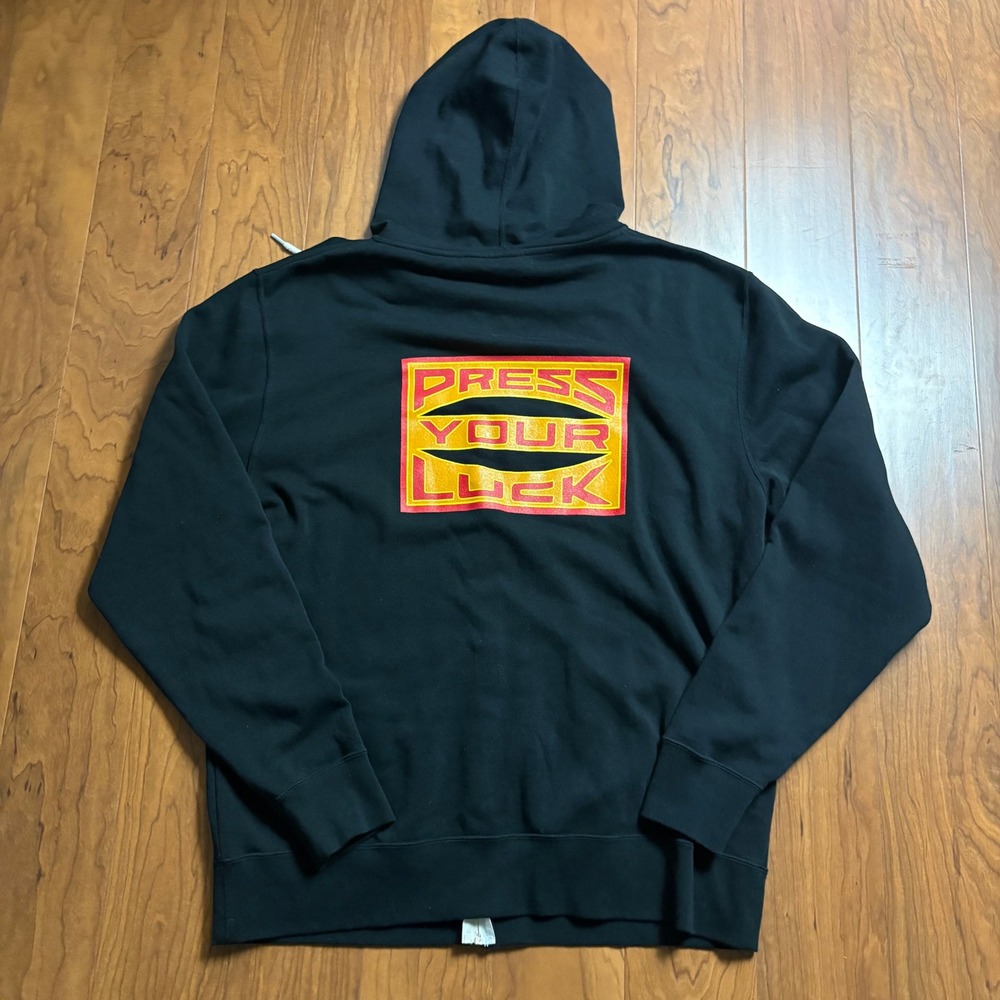 Independent Trading Co Press Your Luck Whammy Crew Zip Up Hoodie Black XL